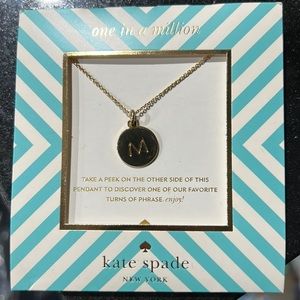 Kate Spade M necklace